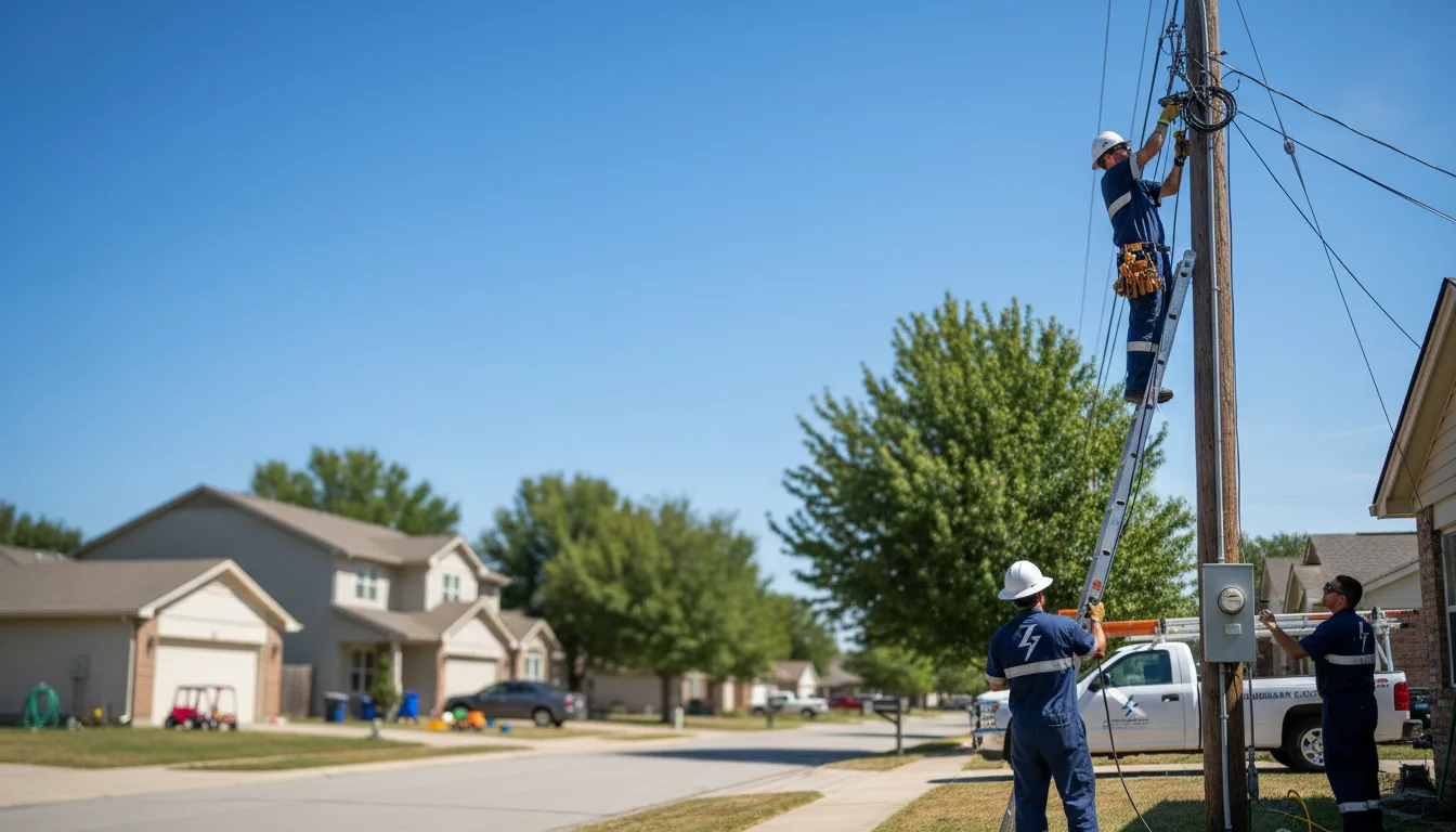 Residential electrician providing installation services in Saint Charles, MN